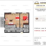 Apartamente de vanzare Dristor Residential 3 -2 camere tip G