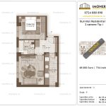 Apartamente de vanzare Burnitei Residential 3-2 camere tip I