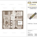Apartamente de vanzare Burnitei Residential 3-2 camere tip H