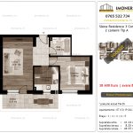 Apartamente de vanzare Siena Residence 3-Corp 1-2 camere tip A